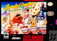 Speedy Gonzales Los Gatos Bandidos Super Nintendo  box art